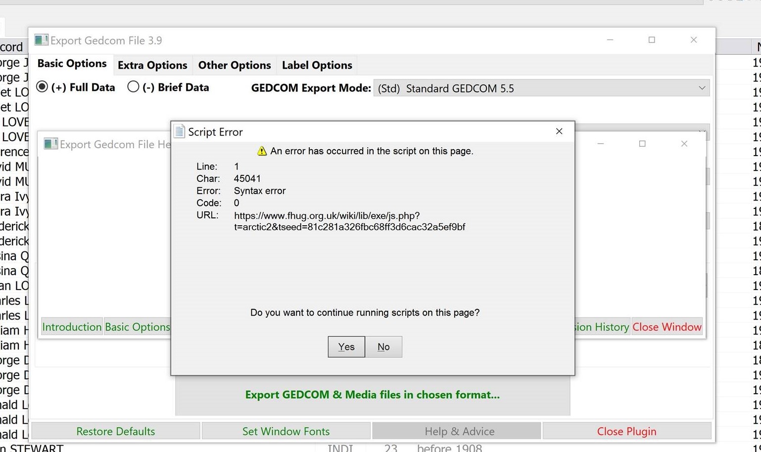 Export Gedcom File Plugin error 1.jpg