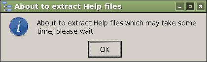 Extracting Help files notification