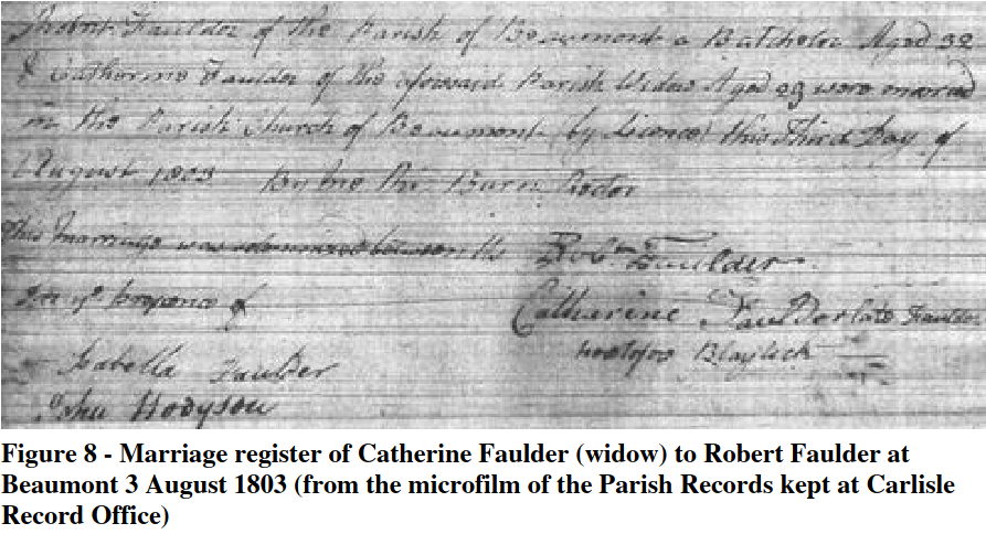 Parish Register Marriage Blaylock-Faulder(2)