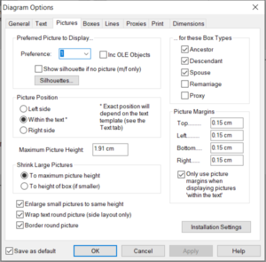 Diagram Picture Options