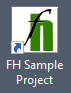 Desktop shortcut to Sample Project